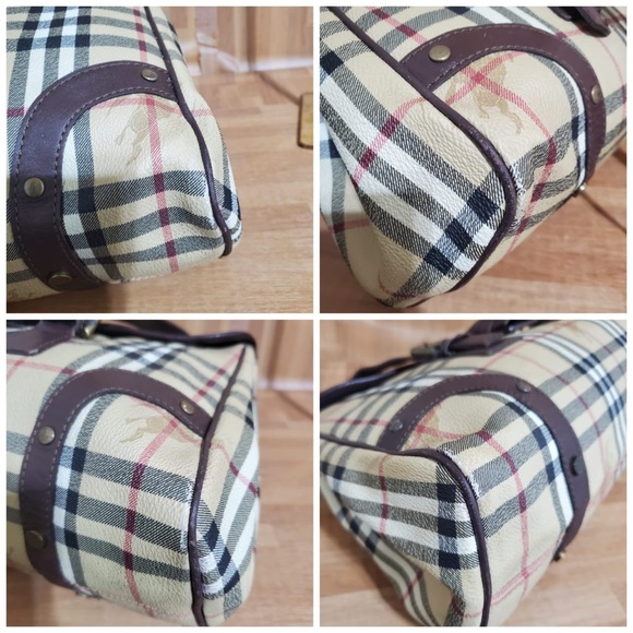 Authentic Burberry Ecordelia Haymarket Check Satchel Shoulder Bag - Picture 4 of 10